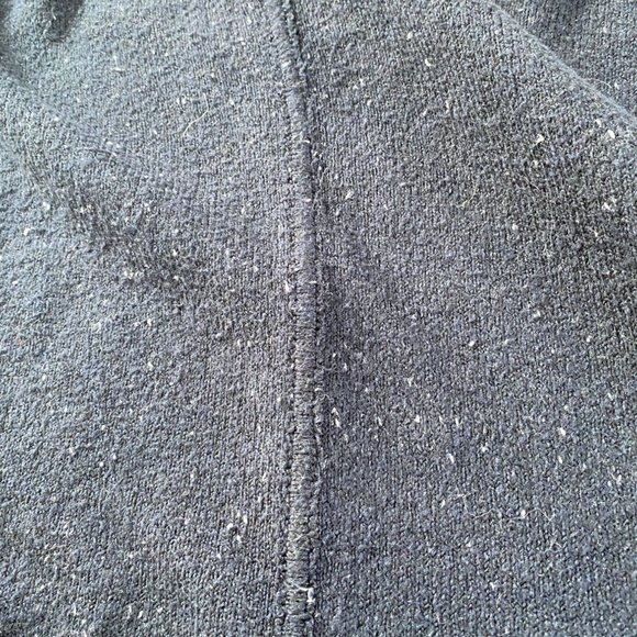 Loft Oversized Navy with White Flecks Coastal Knit Turtleneck Sweater Size S - Picture 7 of 11